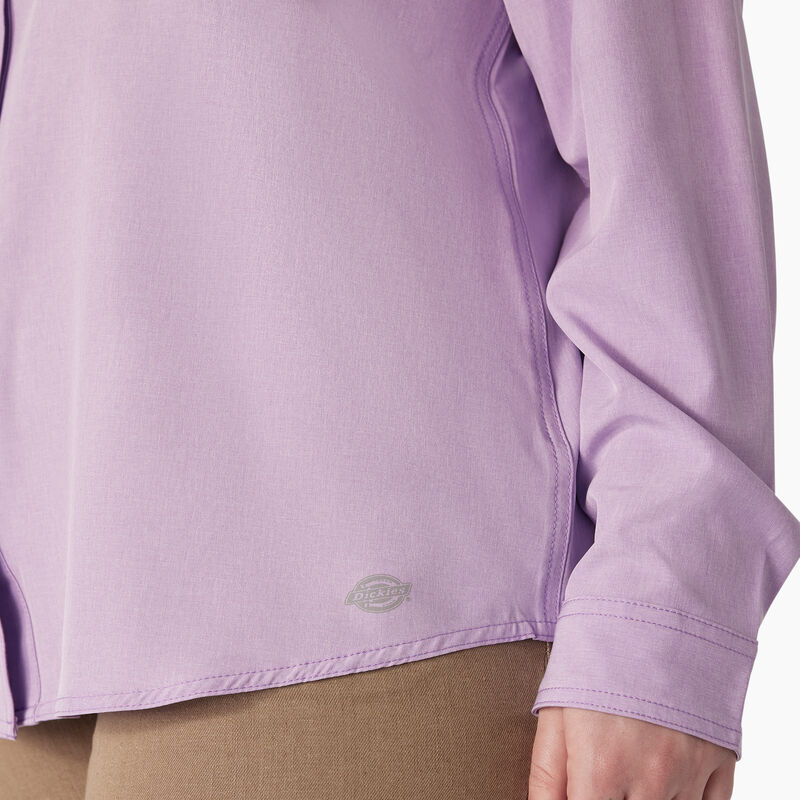 Dickies Plus Cooling Roll-Tab Work Shirt Purple Rose ID-mVJf0Arz