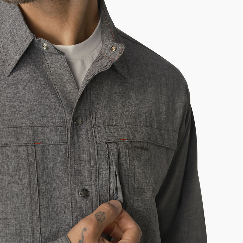 Dickies Cooling Long Sleeve Work Shirt Charcoal ID-mYR9CM6i