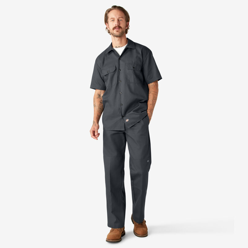 Dickies Short Sleeve Work Shirt Charcoal Gray ID-mbfFBGfO