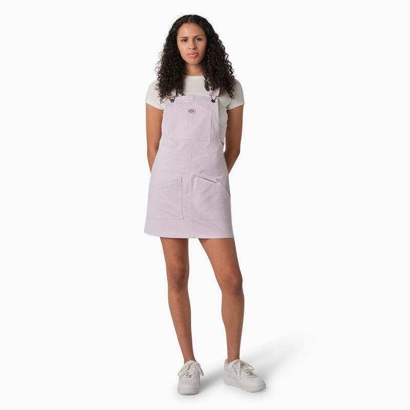 Dickies Regular Fit Hickory Stripe Bib Overall Dress Purple Rose Hickory Stripe ID-mkjctESP