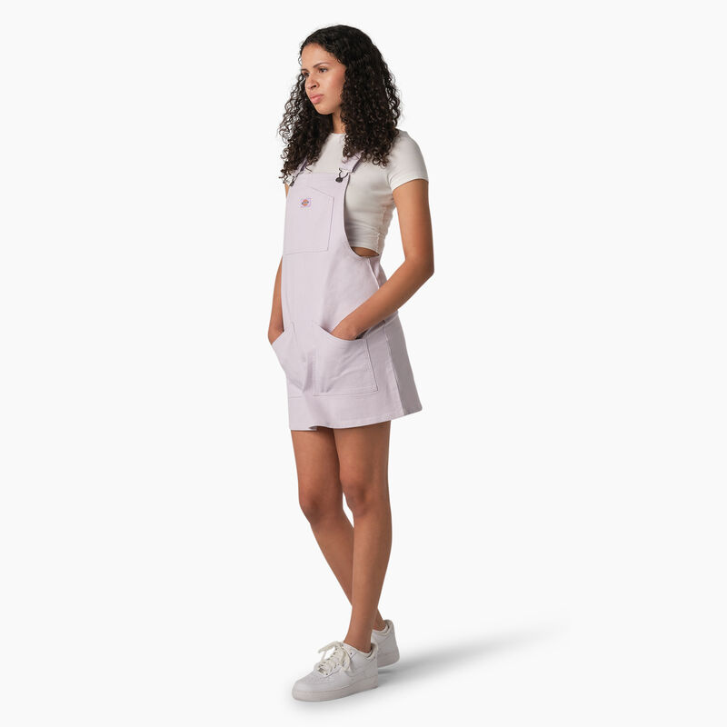 Dickies Regular Fit Hickory Stripe Bib Overall Dress Purple Rose Hickory Stripe ID-mkjctESP