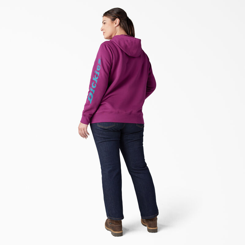 Dickies Plus Heavyweight Logo Sleeve Pullover Plum Caspia ID-mlRSBobv