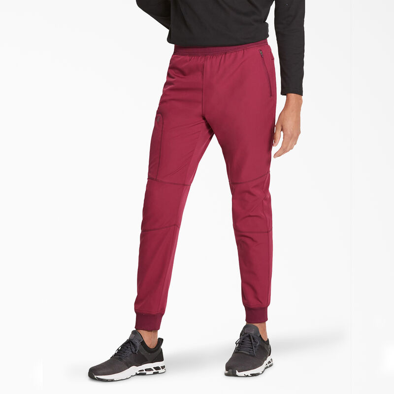 Dickies Men's Dynamix Natural Rise Jogger Scrub Pants Wine ID-msD8QMB0