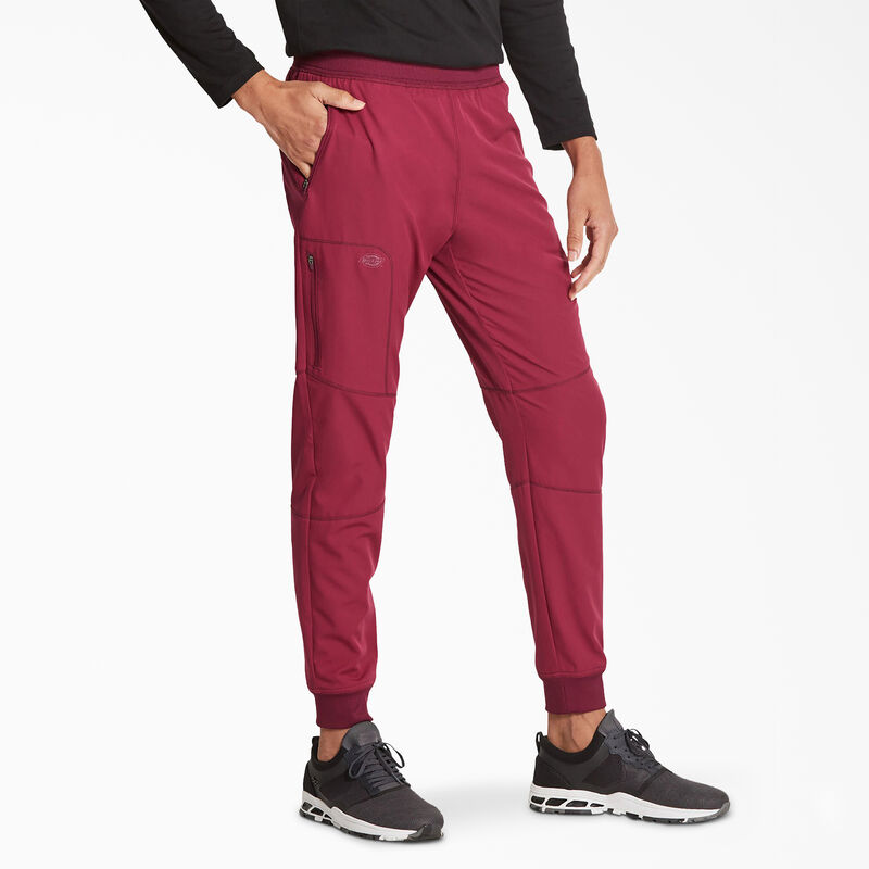 Dickies Men's Dynamix Natural Rise Jogger Scrub Pants Wine ID-msD8QMB0