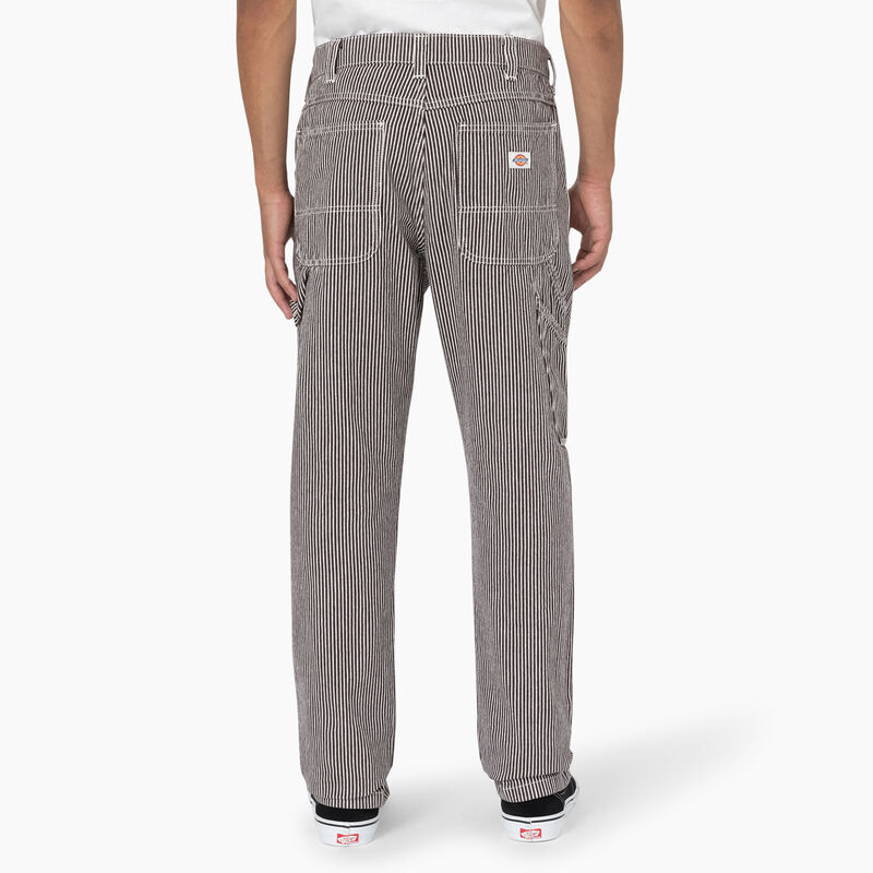 Dickies Garyville Regular Fit Hickory Stripe Carpenter Pants Ecru/Brown ID-n5vPuRqI