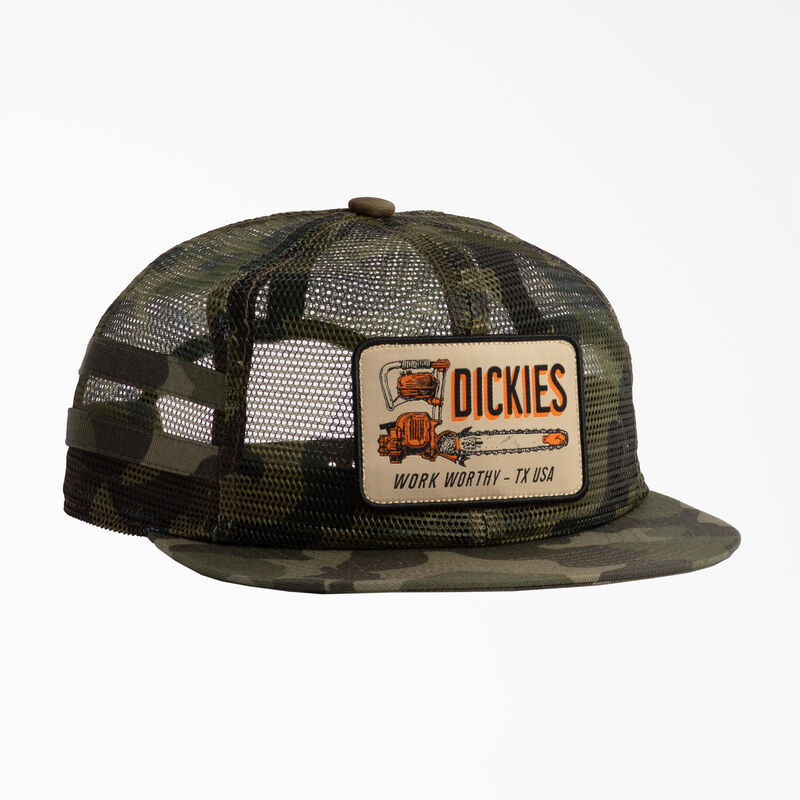 Dickies Work Worthy Mesh Trucker Hat Olive Camouflage ID-nBTgxCQx