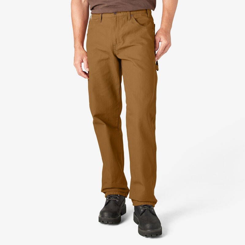 Dickies Relaxed Fit Heavyweight Duck Carpenter Pants Rinsed Brown Duck ID-nEXsYmVp