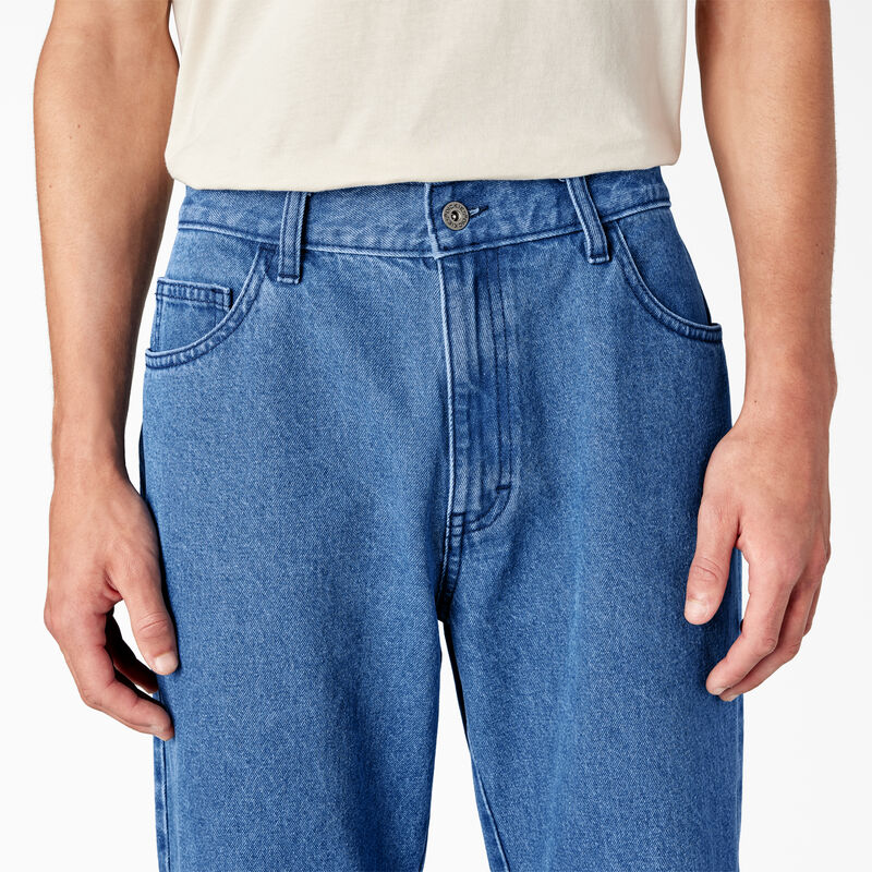 Dickies Loose Fit Double Knee Jeans Stonewashed Vintage Blue ID-nFdgIcoU