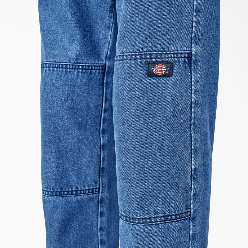 Dickies Loose Fit Double Knee Jeans Stonewashed Vintage Blue ID-nFdgIcoU
