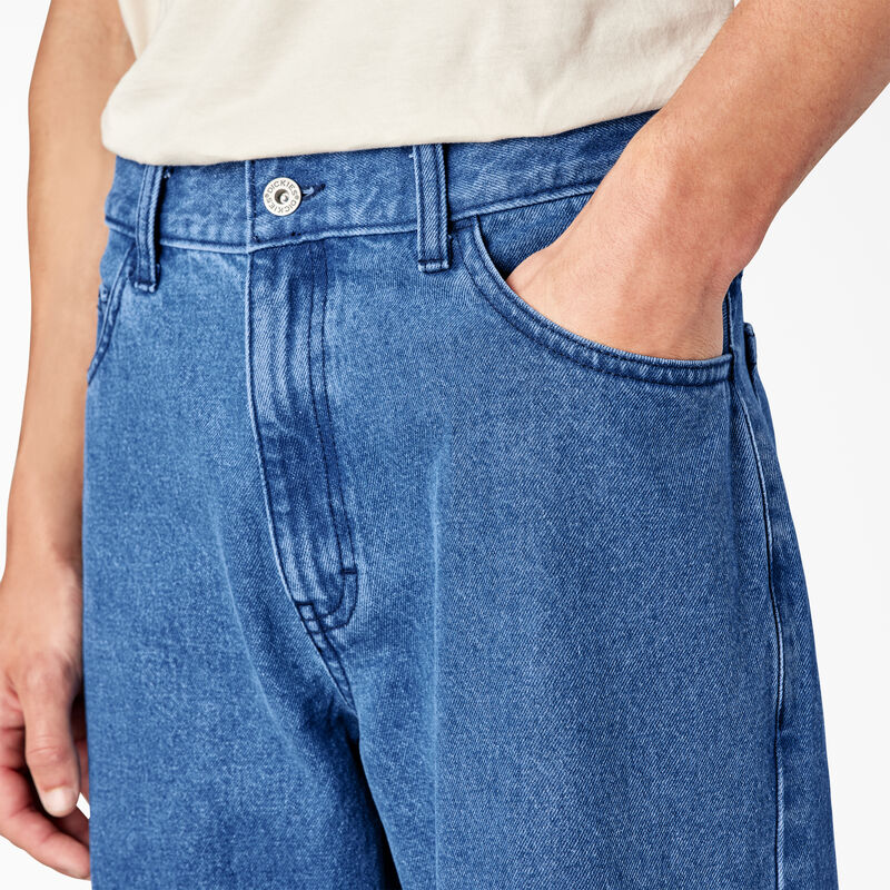 Dickies Loose Fit Double Knee Jeans Stonewashed Vintage Blue ID-nFdgIcoU