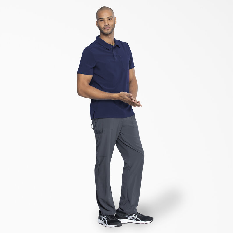 Dickies Men's EDS Essentials Medical Polo Shirt Navy Blue ID-nJGRNs0L