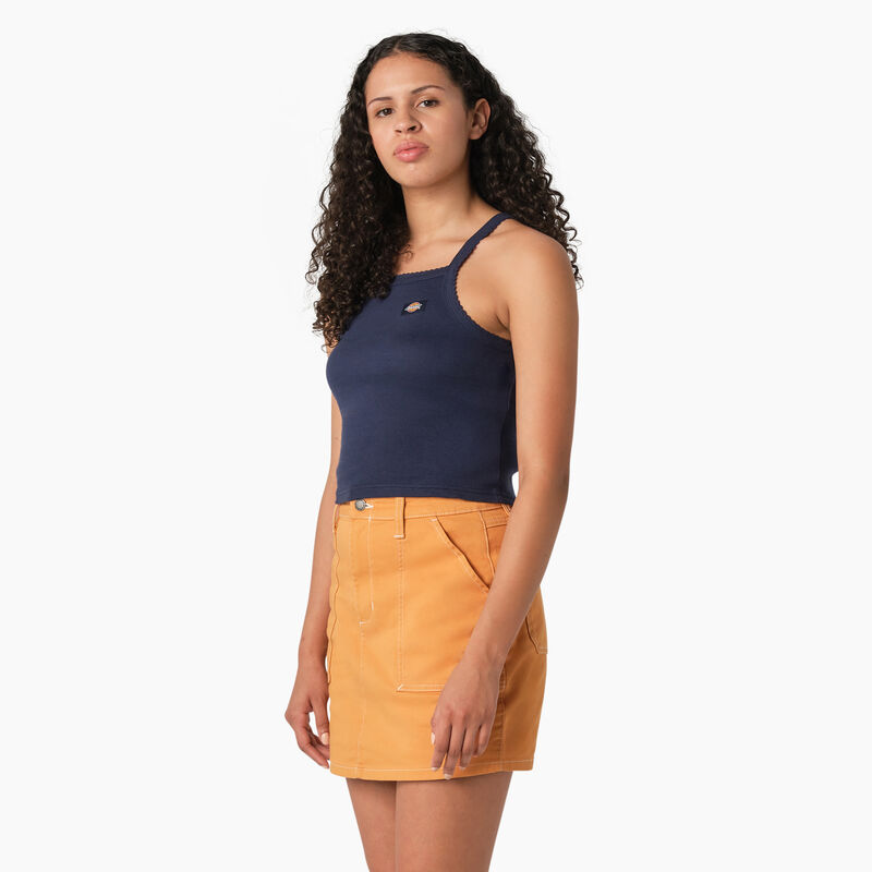 Dickies Rib Knit Cropped Tank Top Ink Navy ID-ndfskixU