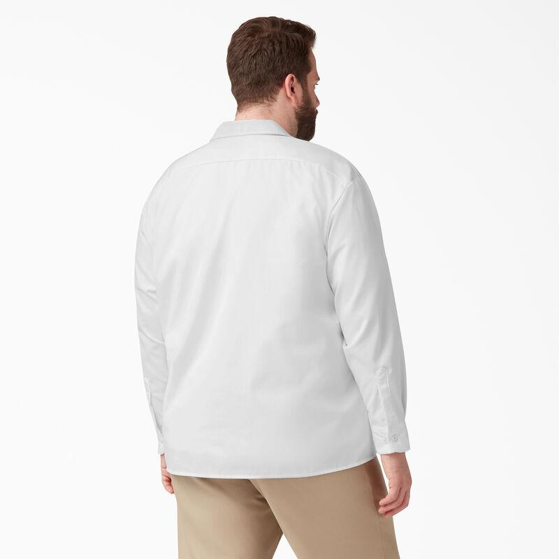Dickies Long Sleeve Work Shirt White ID-njgEnbNS