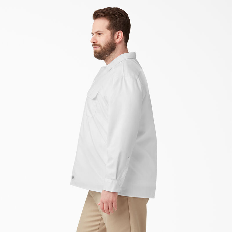 Dickies Long Sleeve Work Shirt White ID-njgEnbNS
