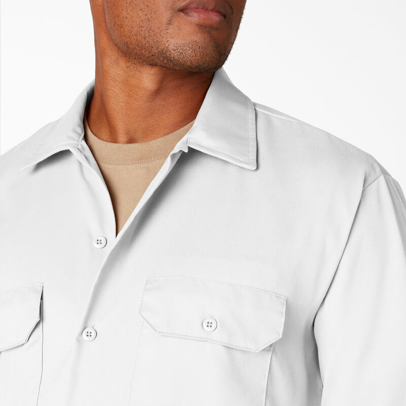 Dickies Long Sleeve Work Shirt White ID-njgEnbNS