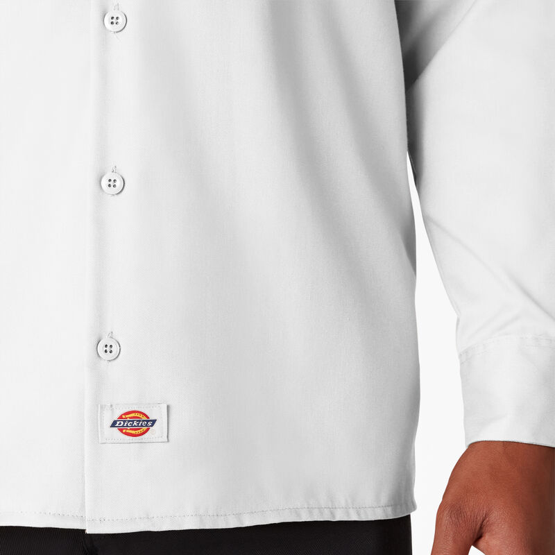 Dickies Long Sleeve Work Shirt White ID-njgEnbNS