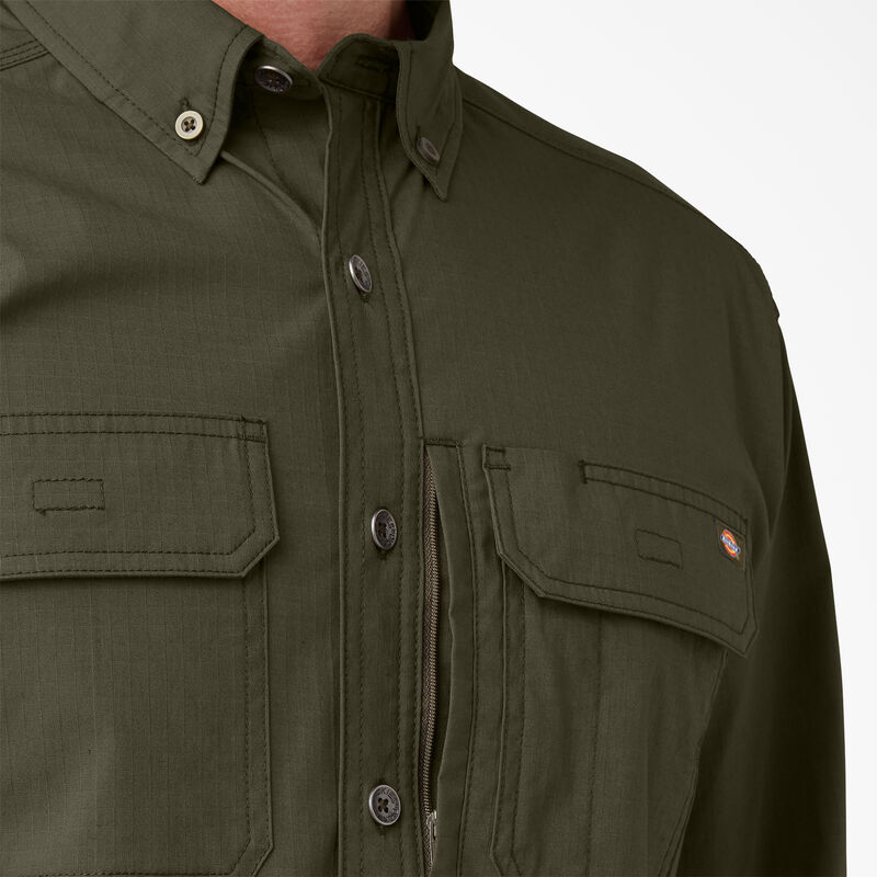 Dickies DuraTech Ranger Ripstop Shirt Moss Green ID-nkB0wHWI