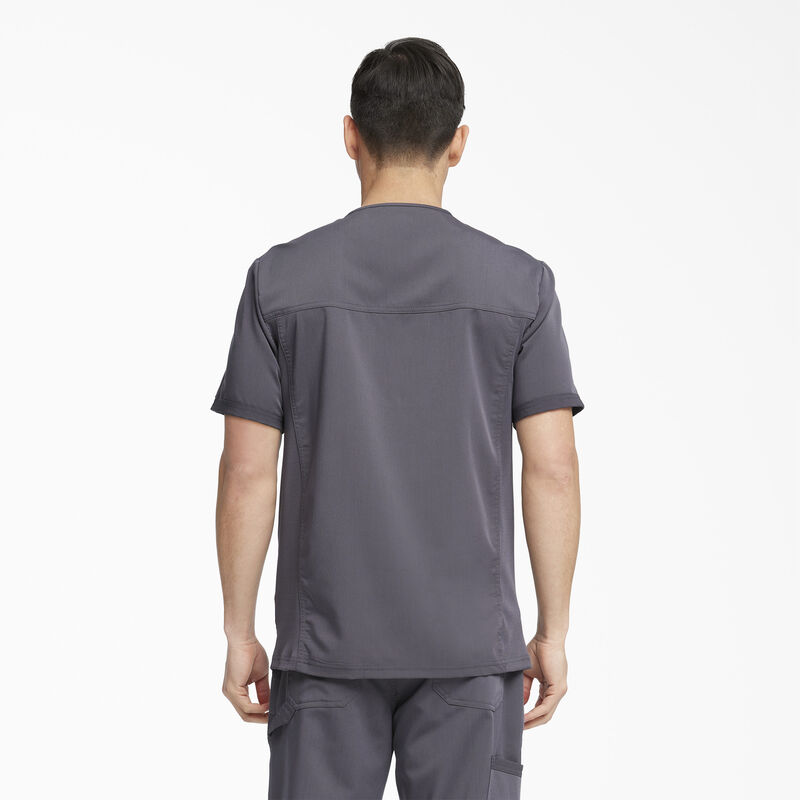 Dickies Men's Balance V-Neck Scrub Top Pewter Gray ID-o32dU33x