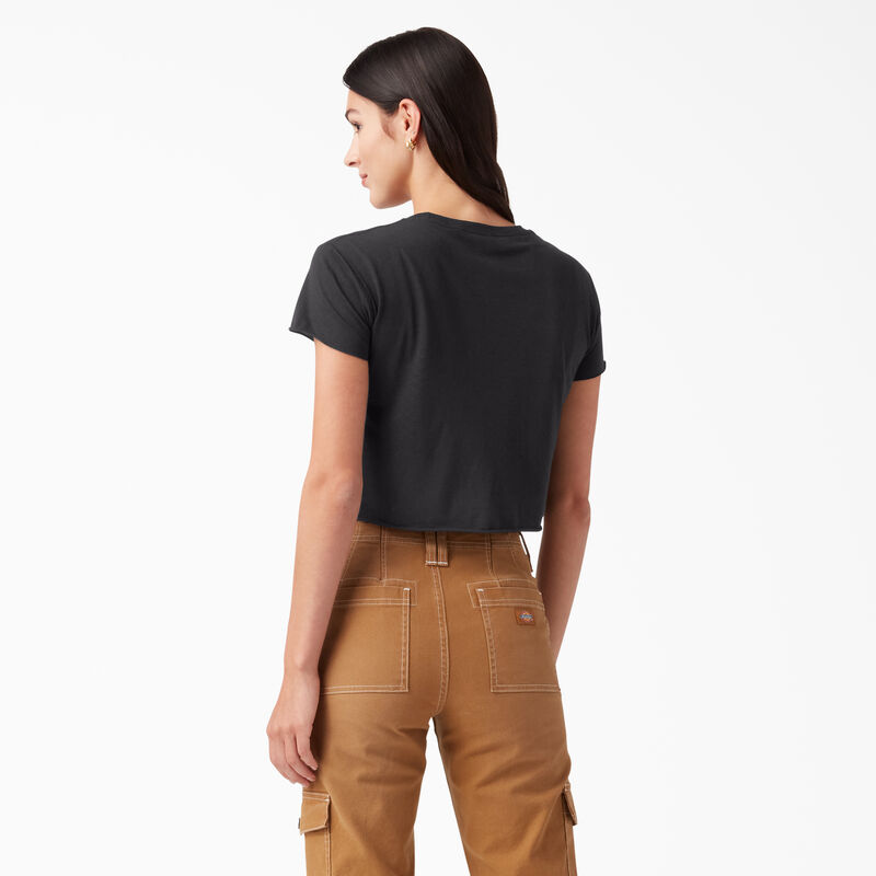 Dickies Distressed Logo Cropped T-Shirt Black ID-oOQ3nJXH