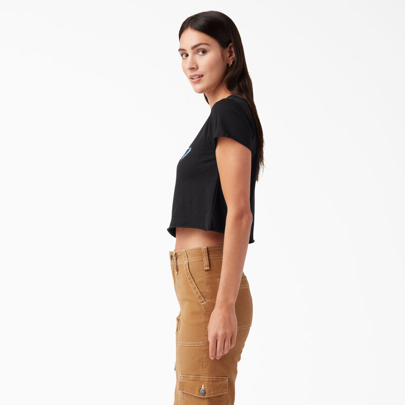 Dickies Distressed Logo Cropped T-Shirt Black ID-oOQ3nJXH