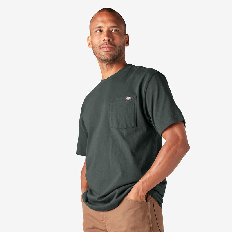 Dickies Heavyweight Short Sleeve Pocket T-Shirt Hunter Green ID-oOx0qwrv