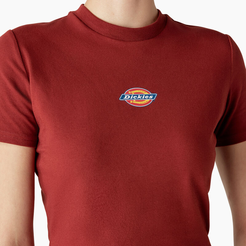 Dickies Maple Valley Logo Cropped T-Shirt Fired Brick ID-obkBAOuL