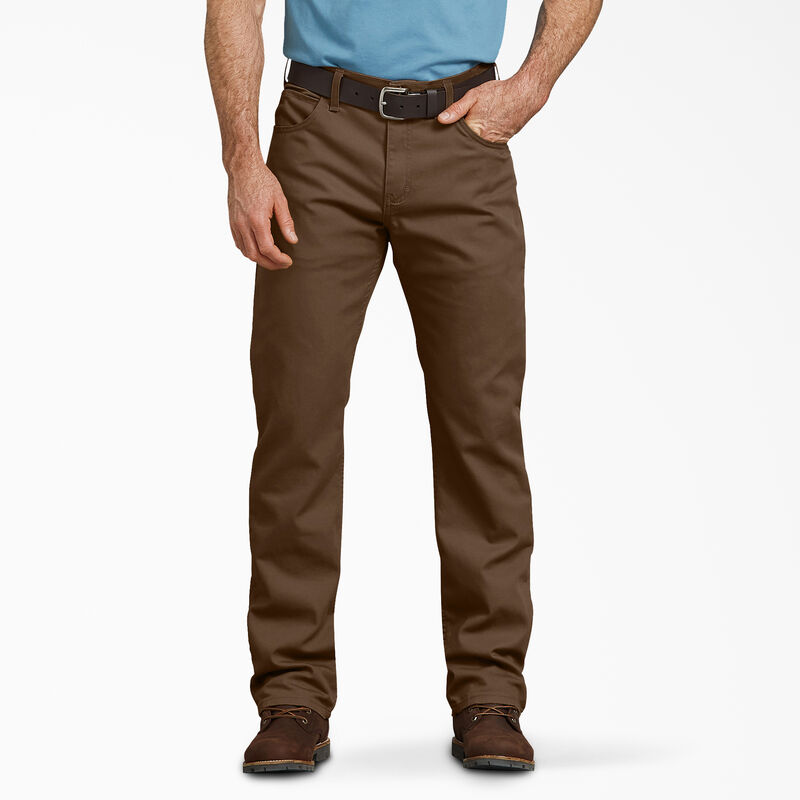Dickies Regular Fit Duck Pants Stonewashed Timber Brown ID-oncHHFtO
