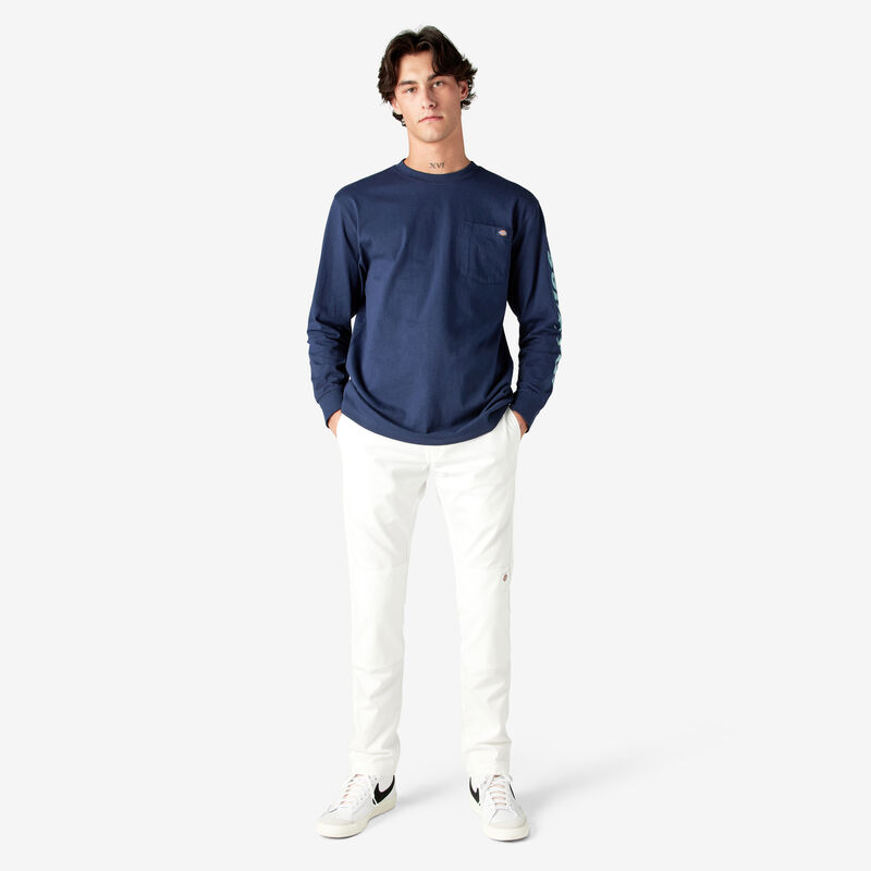 Dickies Logo Graphic Long Sleeve Pocket T-Shirt Ink Navy ID-ooaEYoRA