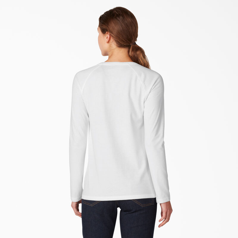 Dickies Cooling Long Sleeve Pocket T-Shirt White ID-ops0YeKa