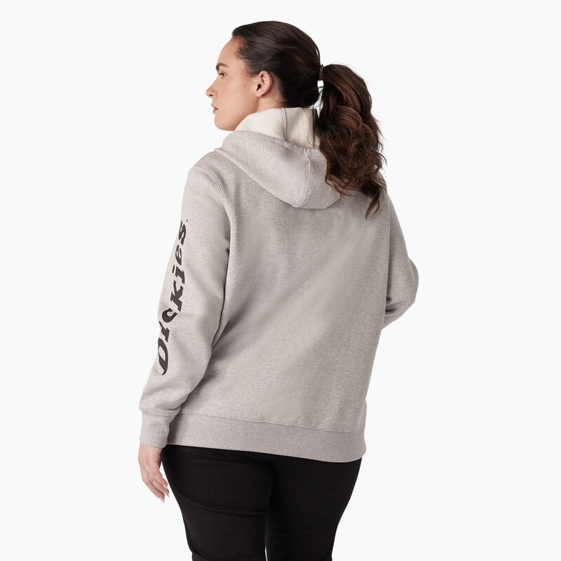 Dickies Plus Heavyweight Logo Sleeve Pullover Heather Gray ID-orEAw9Wd