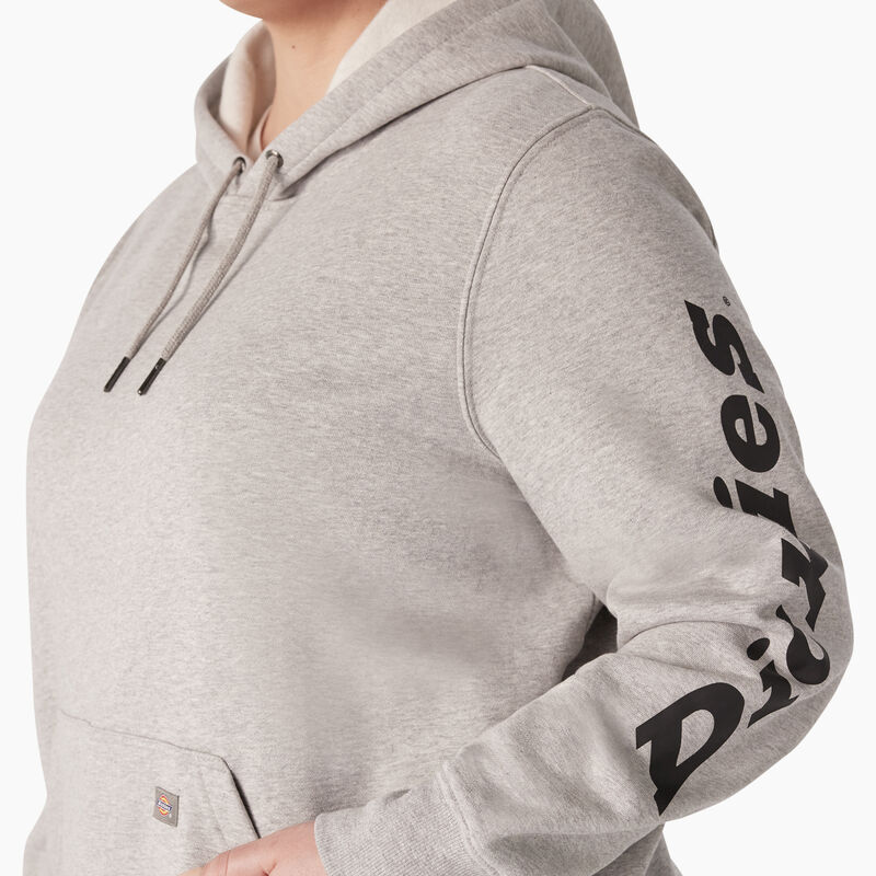 Dickies Plus Heavyweight Logo Sleeve Pullover Heather Gray ID-orEAw9Wd