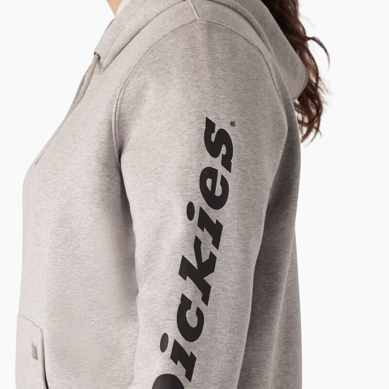 Dickies Plus Heavyweight Logo Sleeve Pullover Heather Gray ID-orEAw9Wd