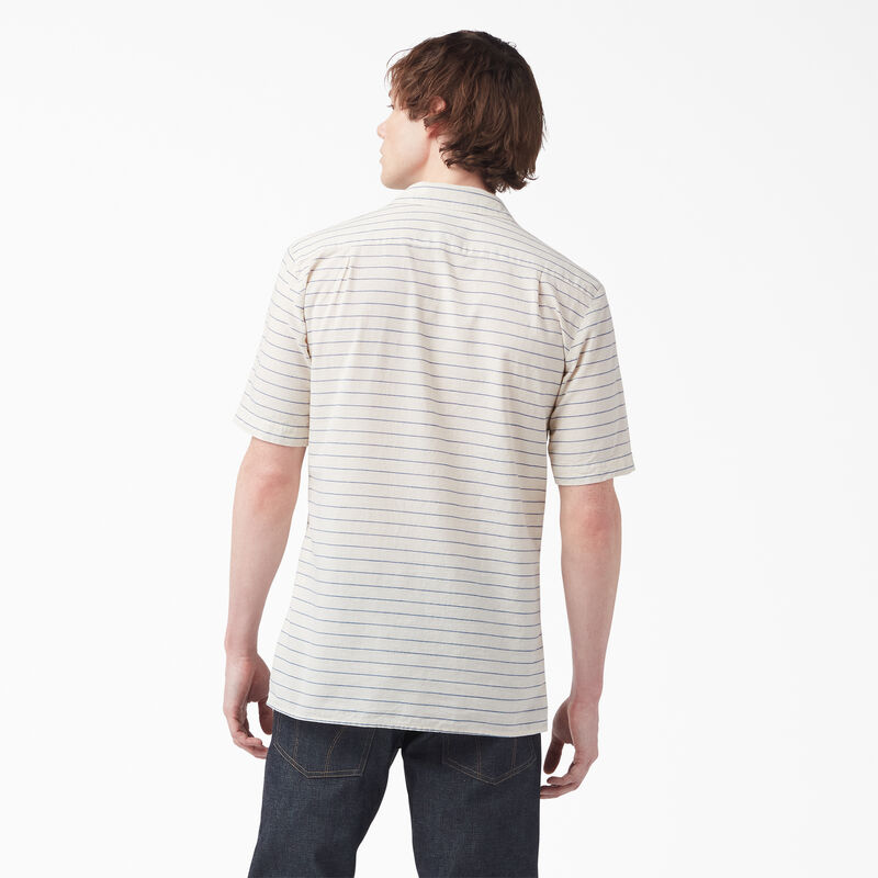 Dickies 1922 Short Sleeve Shirt Rinsed Blue Chambray ID-p36GGOT1