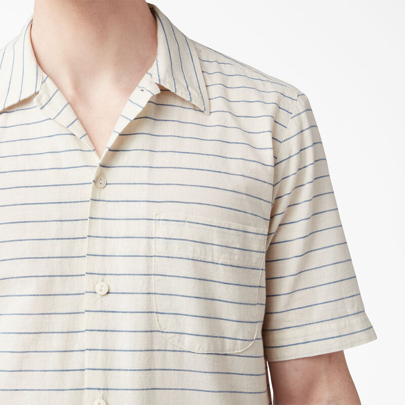 Dickies 1922 Short Sleeve Shirt Rinsed Blue Chambray ID-p36GGOT1
