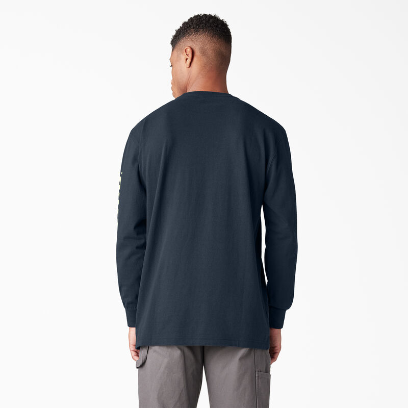 Dickies Long Sleeve Heavyweight Logo T-Shirt Dark Navy ID-p7DLxxUo
