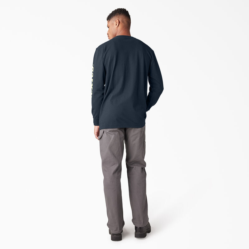 Dickies Long Sleeve Heavyweight Logo T-Shirt Dark Navy ID-p7DLxxUo