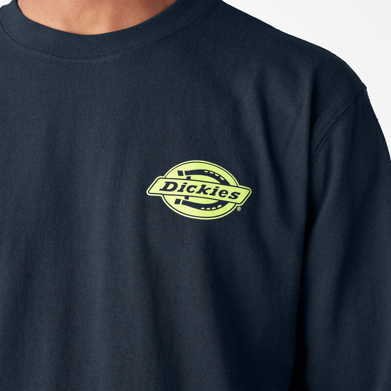 Dickies Long Sleeve Heavyweight Logo T-Shirt Dark Navy ID-p7DLxxUo