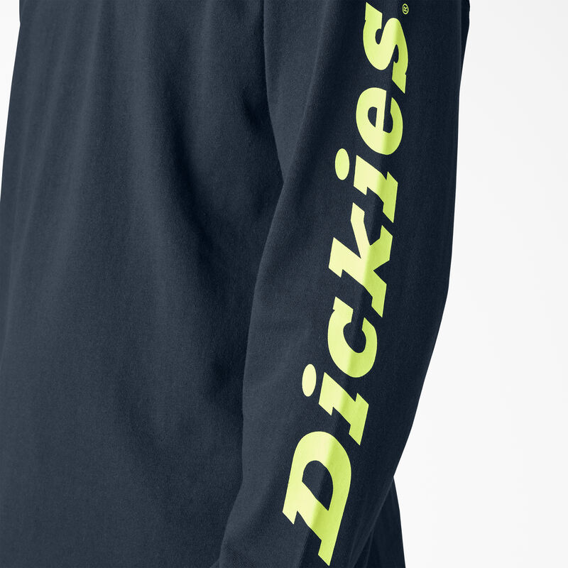Dickies Long Sleeve Heavyweight Logo T-Shirt Dark Navy ID-p7DLxxUo