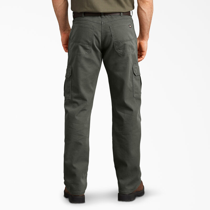 Dickies Regular Fit Duck Cargo Pants Stonewashed Olive Green ID-p8Ocm7B8
