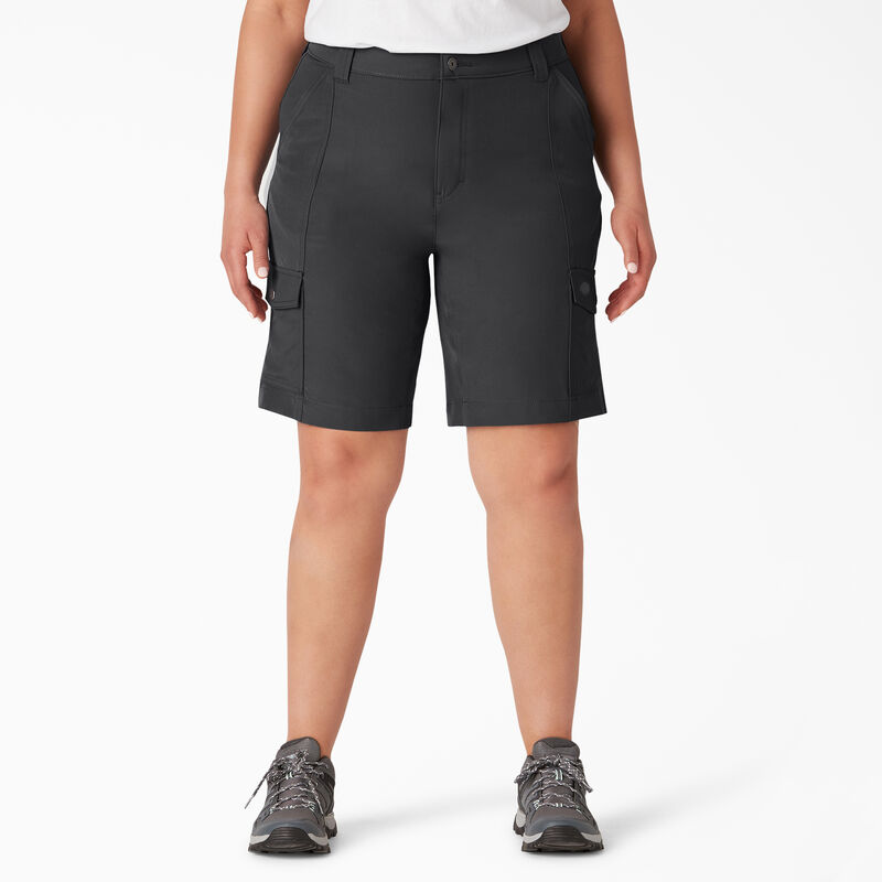 Dickies Plus Cooling Slim Fit Cargo Shorts, 10" Black ID-p96GYgAJ