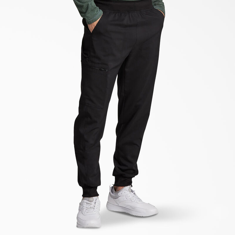 Dickies Men's Balance Mid Rise Jogger Scrub Pants Black ID-pGCaA5AY