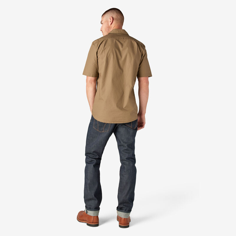 Dickies 1922 Short Sleeve Work Shirt Rinsed Olive Green ID-pKKHabYi