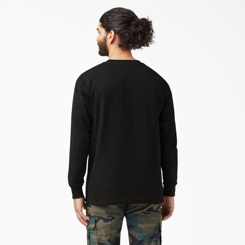 Dickies Heavyweight Long Sleeve Pocket T-Shirt Black ID-pWFwOzRt