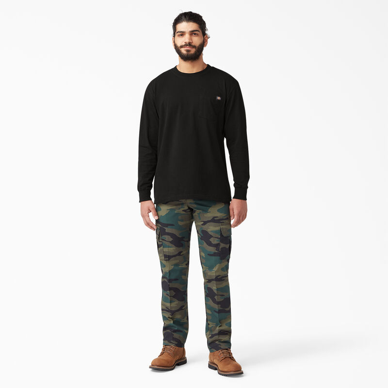 Dickies Heavyweight Long Sleeve Pocket T-Shirt Black ID-pWFwOzRt