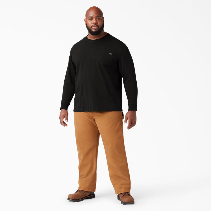 Dickies Heavyweight Long Sleeve Pocket T-Shirt Black ID-pWFwOzRt