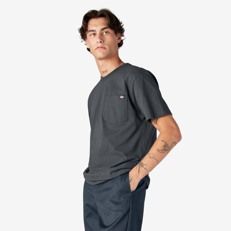 Dickies Heavyweight Short Sleeve Pocket T-Shirt Charcoal Gray ID-pYPEg68z