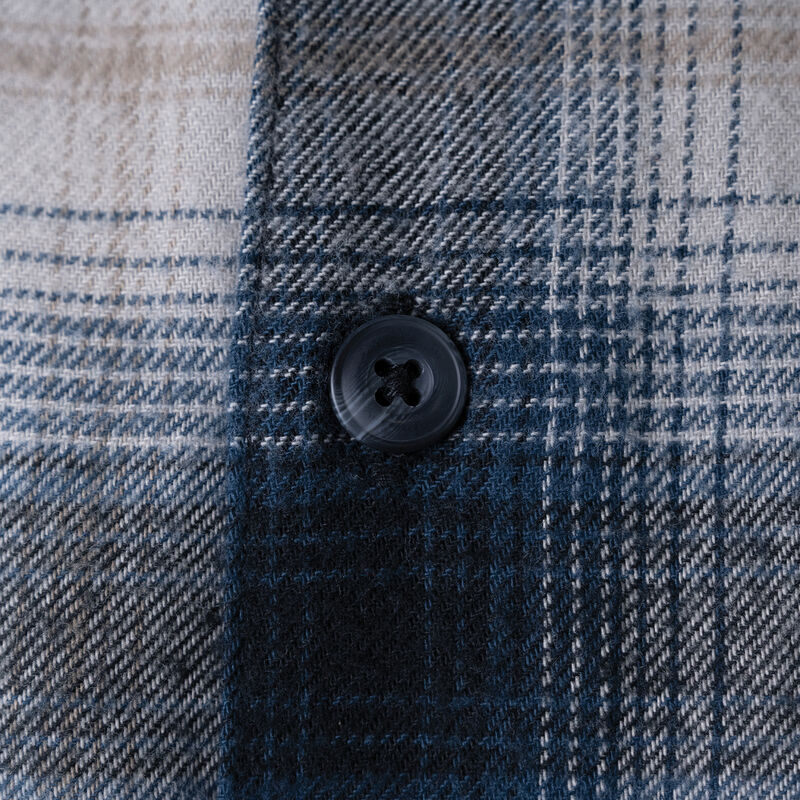 Dickies Ronnie Sandoval Brushed Flannel Shirt Blue Ombre Plaid ID-pgXzGTjr