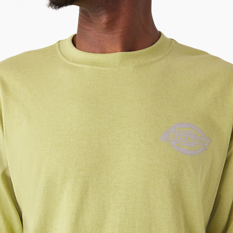 Dickies Long Sleeve Heavyweight Logo T-Shirt Fern Heather ID-pgpvOdgB
