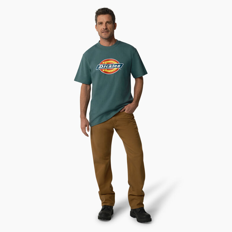 Dickies Short Sleeve Tri-Color Logo Graphic T-Shirt Lincoln Green ID-ptnqpNfH