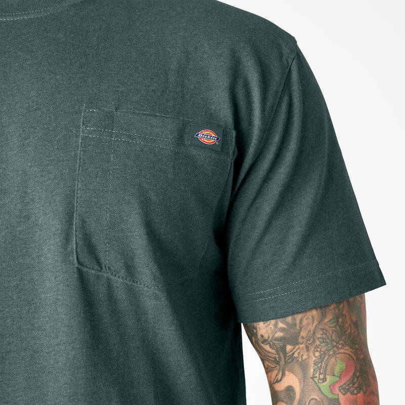 Dickies Heavyweight Heathered Short Sleeve Pocket T-Shirt Mallard Green ID-q1eoBms6